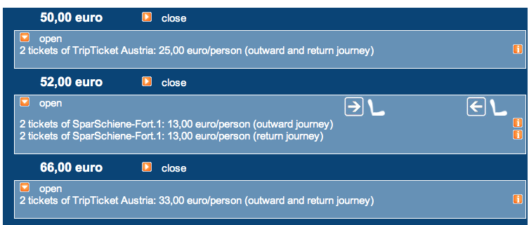 Detailed train ticket info - Hungarian MAV