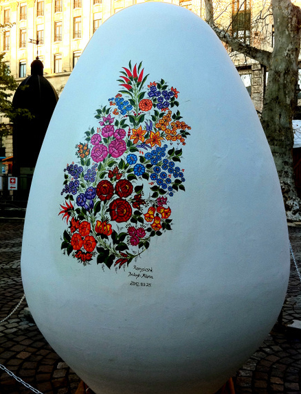 Easter Egg Giant Kalocsa Style Hungary
