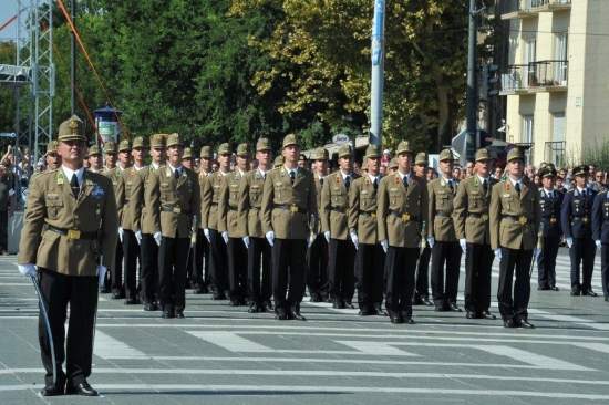 Military Ceremony Budapest August 20 Heroes Square