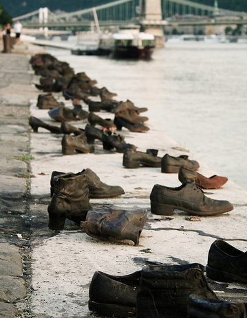 Shoes - Holocaust Memorial by the river Danube, Budapest