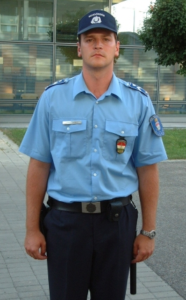 Uniform of a Hungarian policeman
