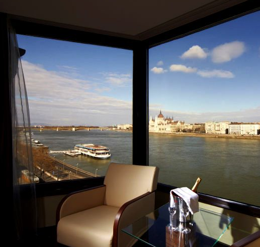 Riverview Room in Hotel Victoria Budapest